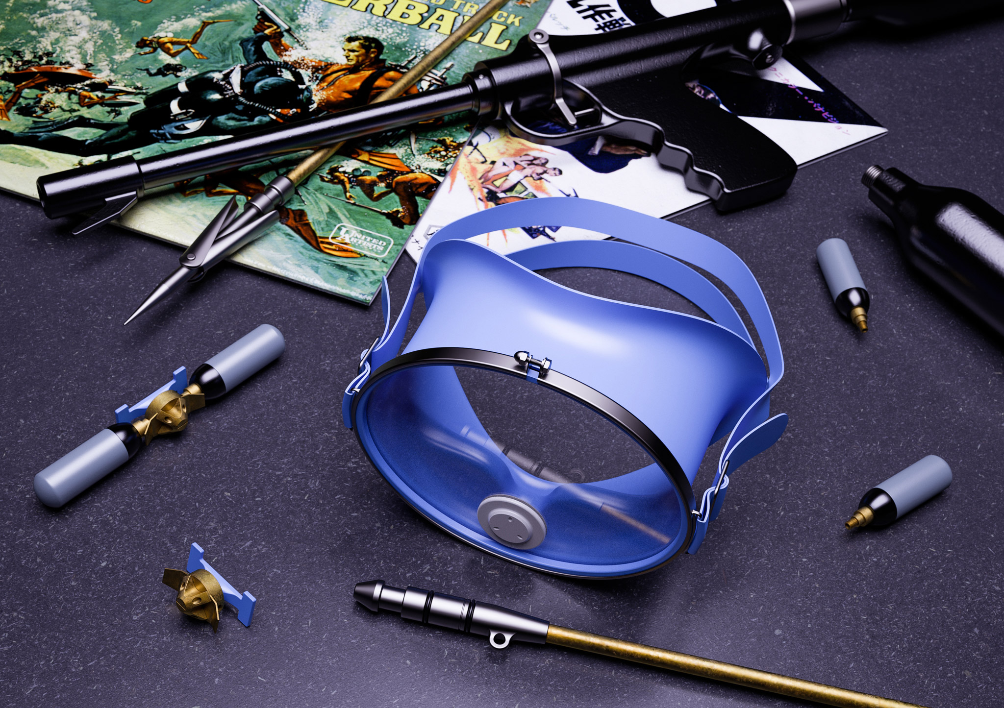 007 Diving Mask from Thunderball